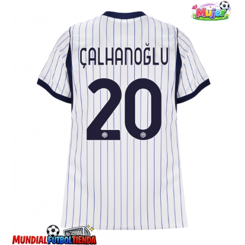 Camiseta Inter Milan Hakan Calhanoglu #20 Segunda Equipación Replica 2026-27 para mujer mangas cortas